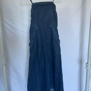 Strapless Denim Dress